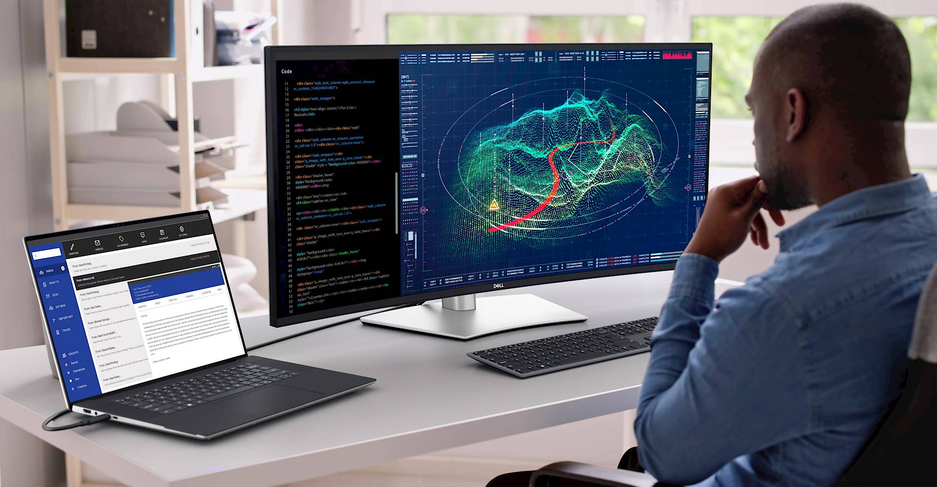 Dell UltraSharp 40 Curved Thunderbolt Hub Monitor - U4025QW